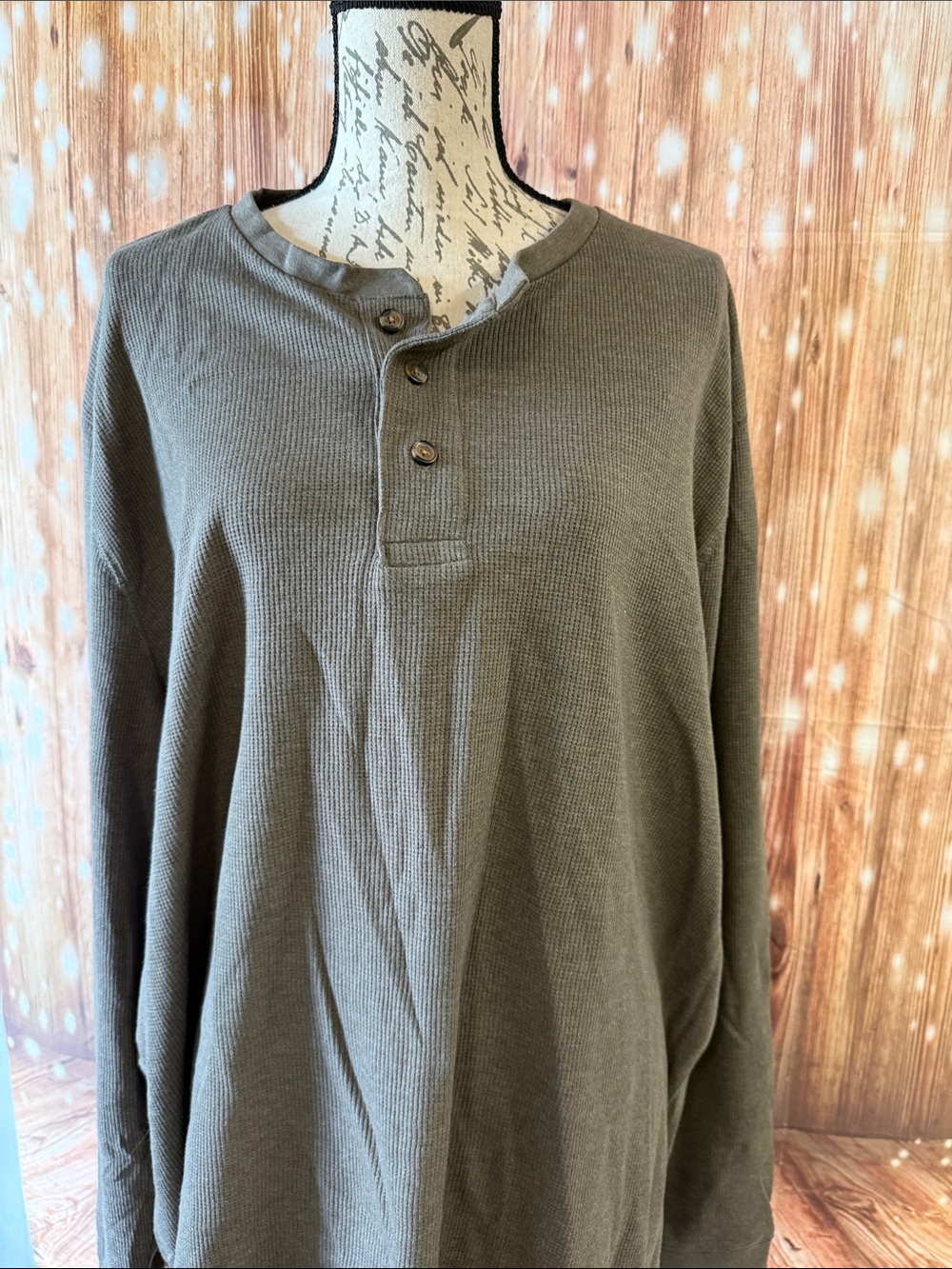 Ocean+Coast Olive Green Long-Sleeve Henley